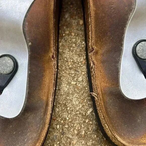 Birkenstock Gizeh Silver Metallic Sandals Women’s Size 41 - Picture 13 of 13